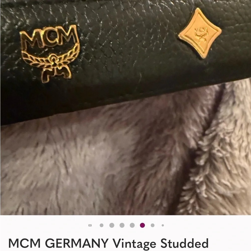 MCM Black Tote with Gold Detailing -Pristine Condition - Picture 6 of 16